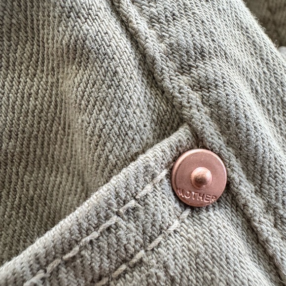 NWT MOTHER THE DODGER FLOOD - DARK KHAKI size 24 - Picture 5 of 9